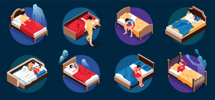 Insomnia Nightmares Isometric Compositions